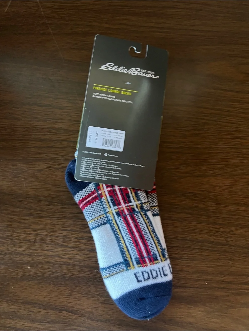 NWT Eddie Bauer Fireside Lounge Socks - One Size - Fits Shoe Size 5-10
